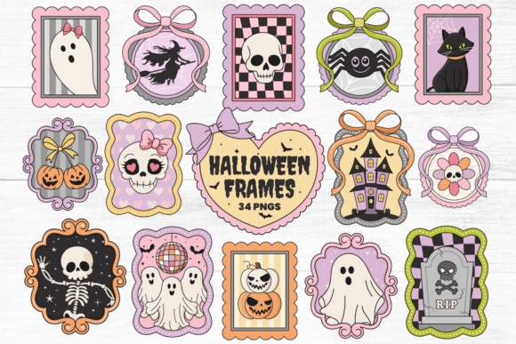 Download Halloween Frames Clipart with Ghosts - Ghosts Collection