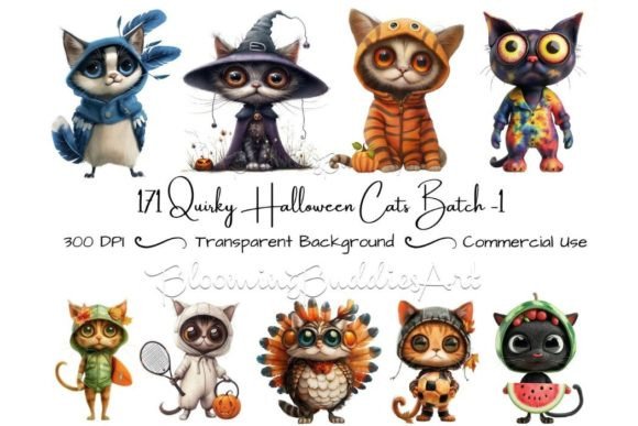 Download 171 Quirky Spooky Cats PNG - Spooky cats Collection