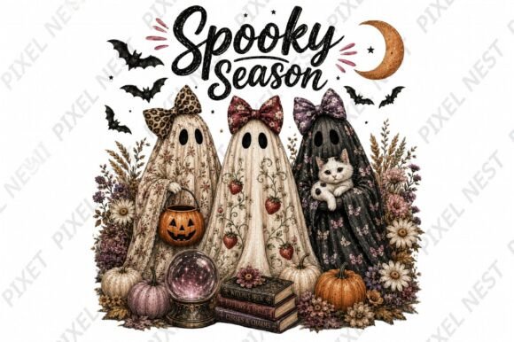 Download Spooky Season Ghosts PNG - Ghosts Collection